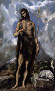 El Greco St. John the Baptist Sweden oil painting artist